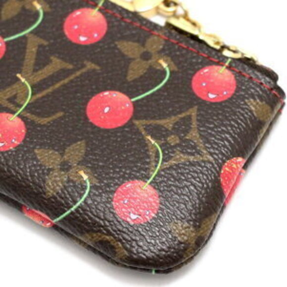 Louis Vuitton Pochette Coin Wallet Case Monogram Cherry - Picture 4 of 6